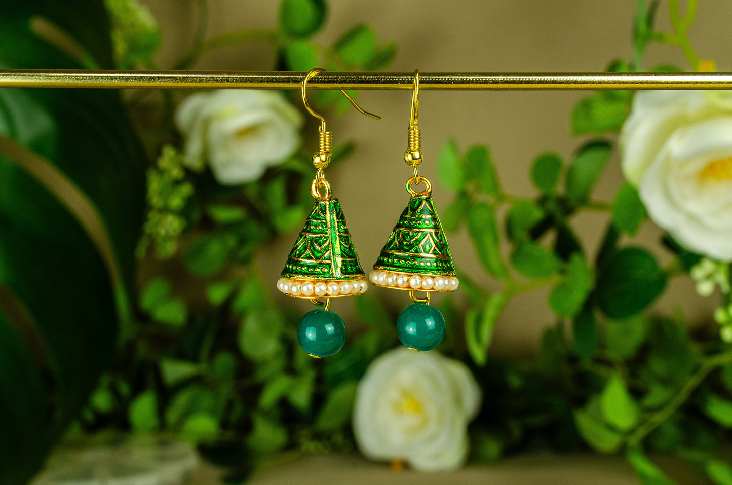 Painted Cone Earrings
