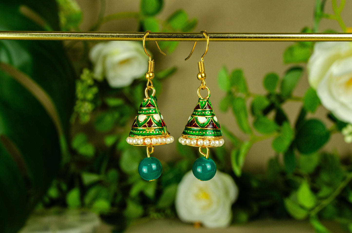 Painted Cone Earrings