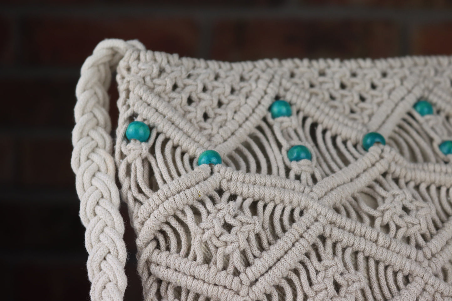 Boho Beads Crossbody Bag