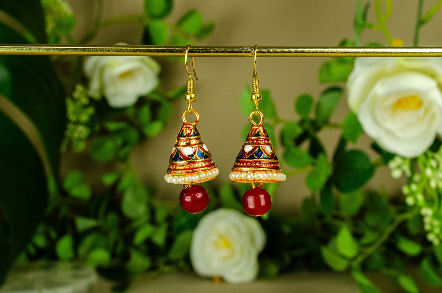 Painted Cone Earrings