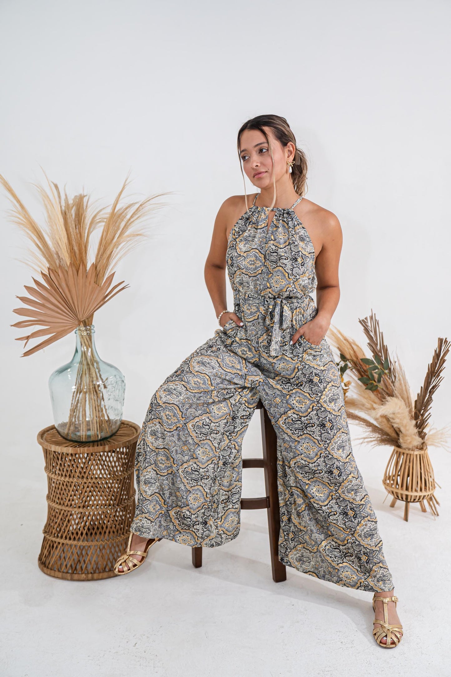 Boho Paisley Jumpsuit