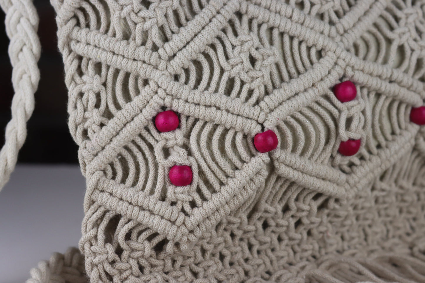 Boho Beads Crossbody Bag