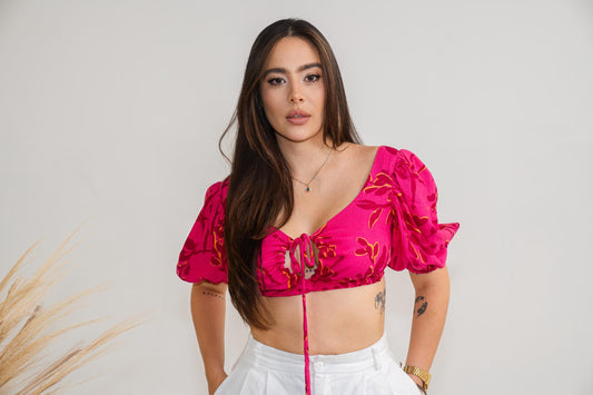 Front Tie Crop Top
