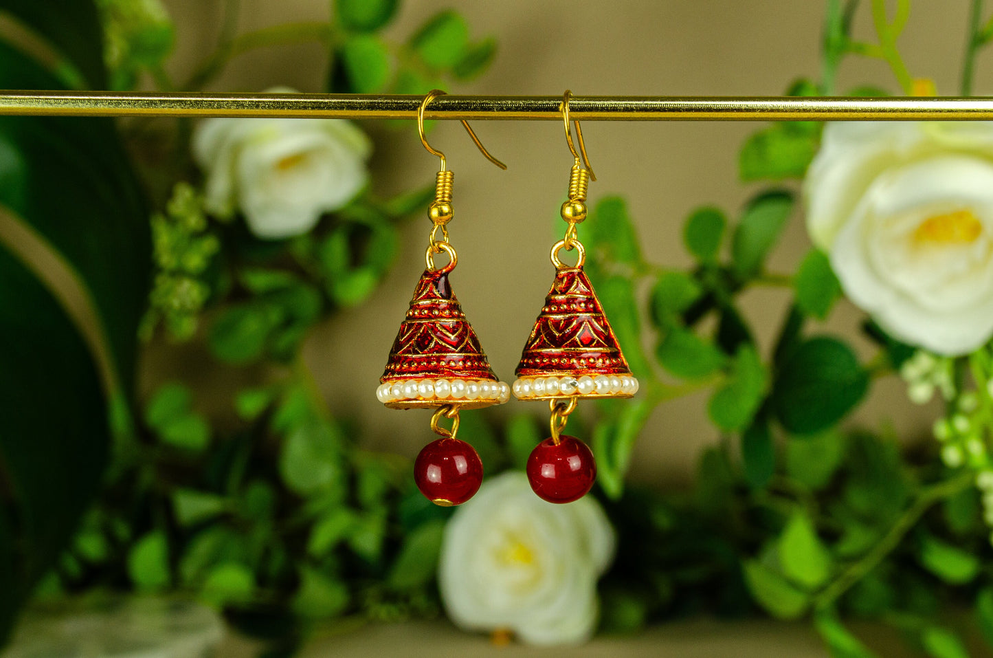 Painted Cone Earrings