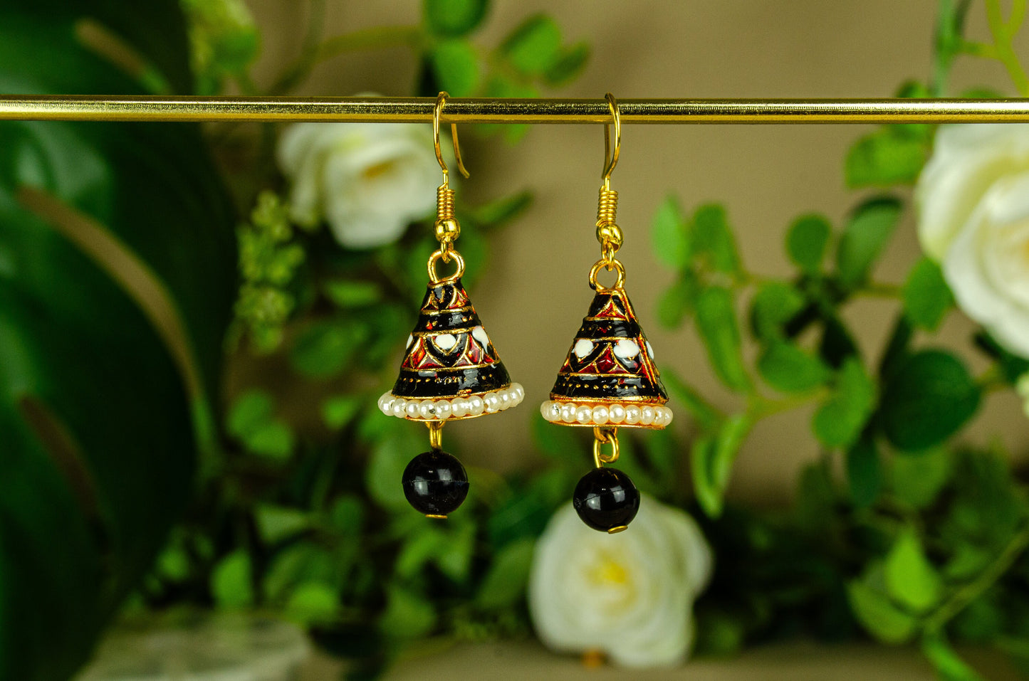Painted Cone Earrings