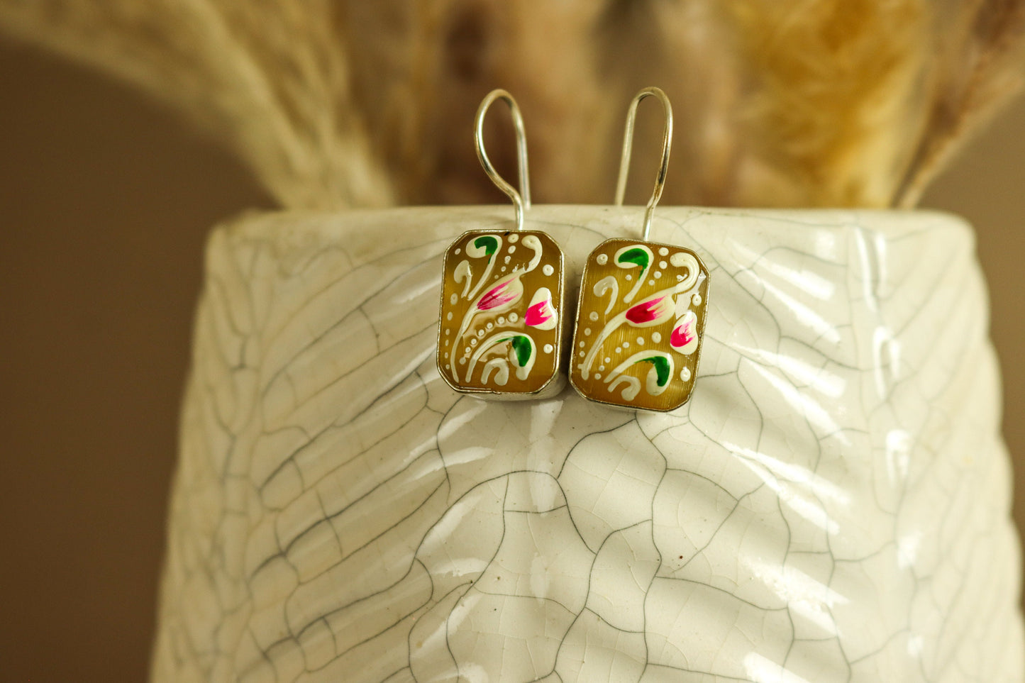 Artisanal Rectangle Earrings