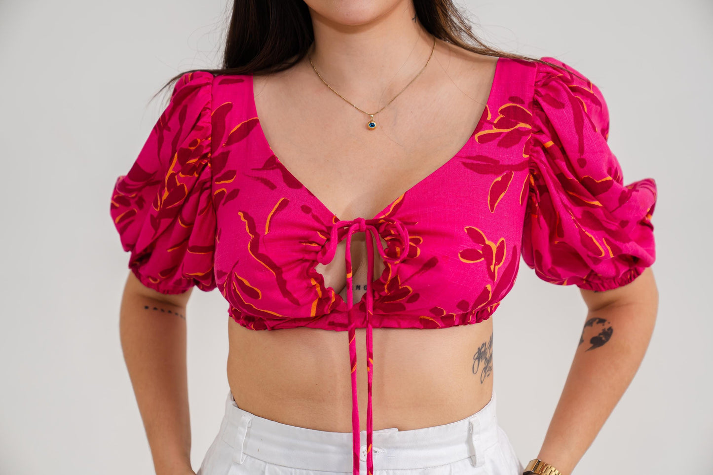 Front Tie Crop Top
