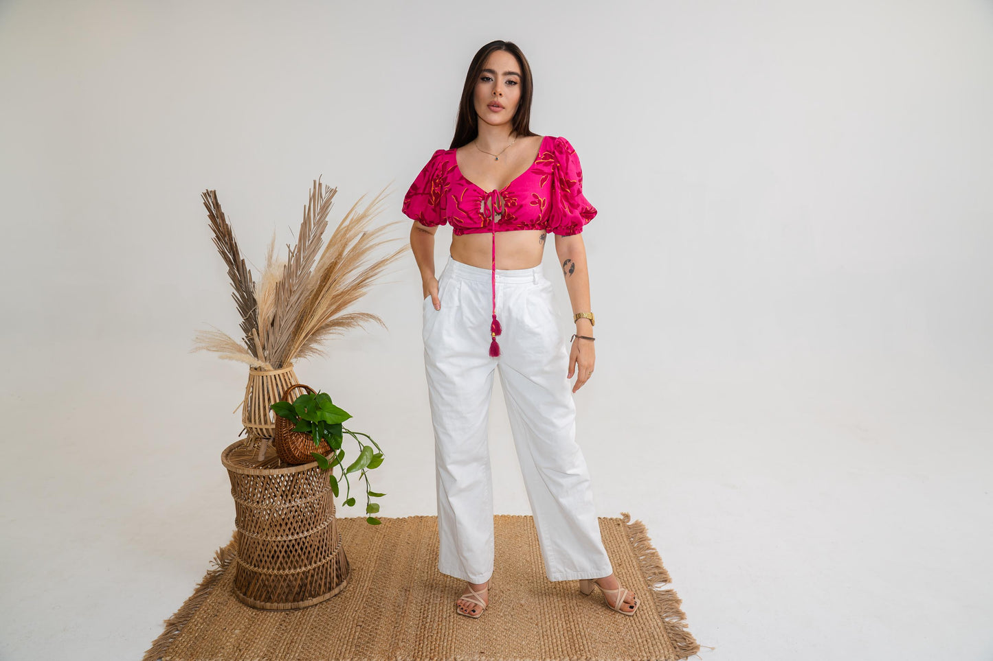 Front Tie Crop Top