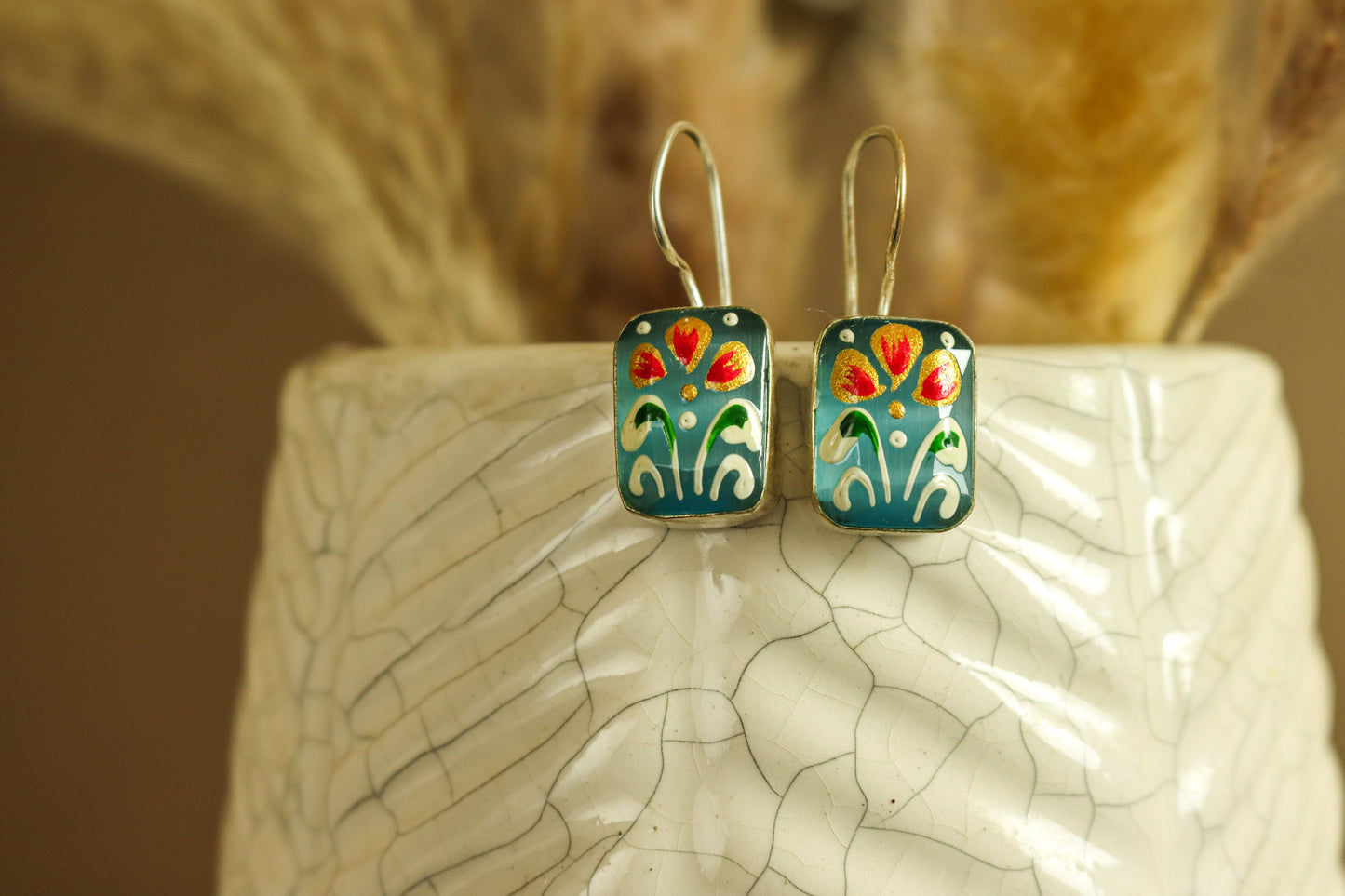 Artisanal Rectangle Earrings