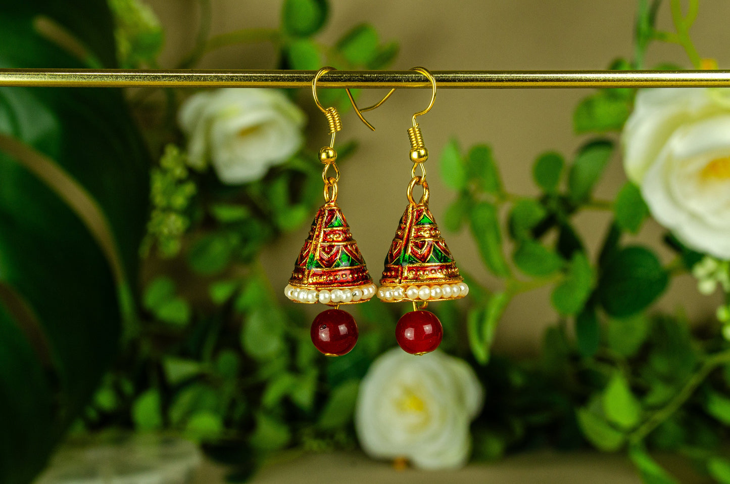 Painted Cone Earrings