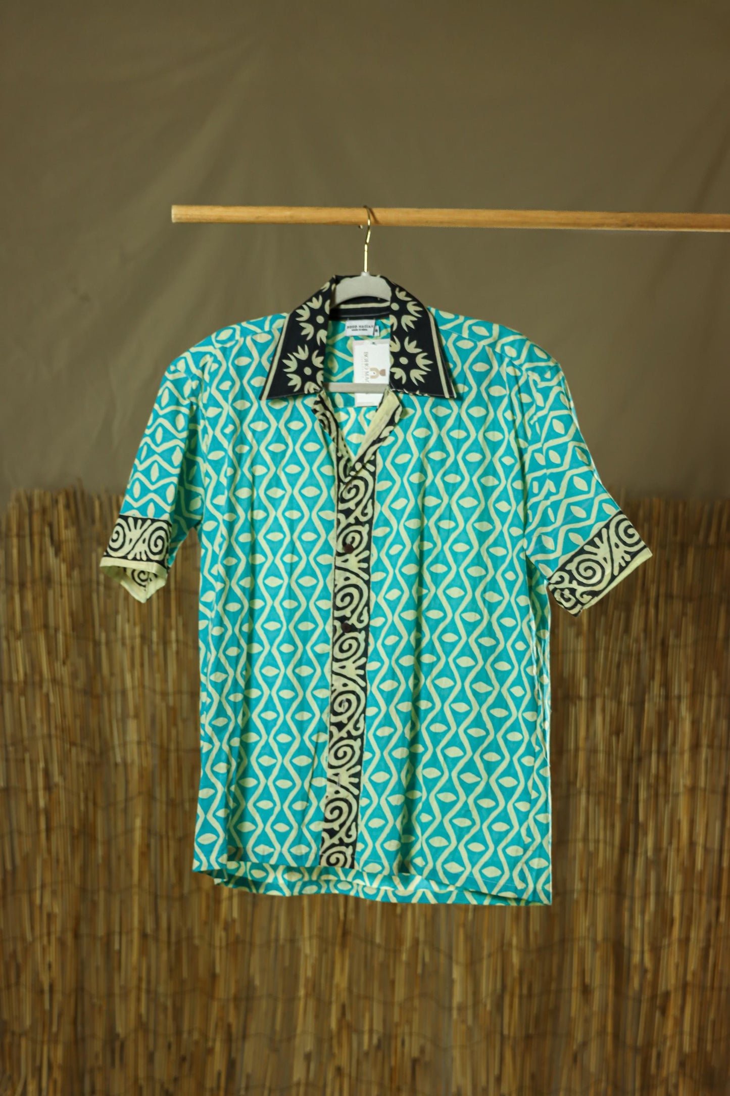 Geometric Men's Shirt l Blue