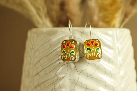 Artisanal Rectangle Earrings