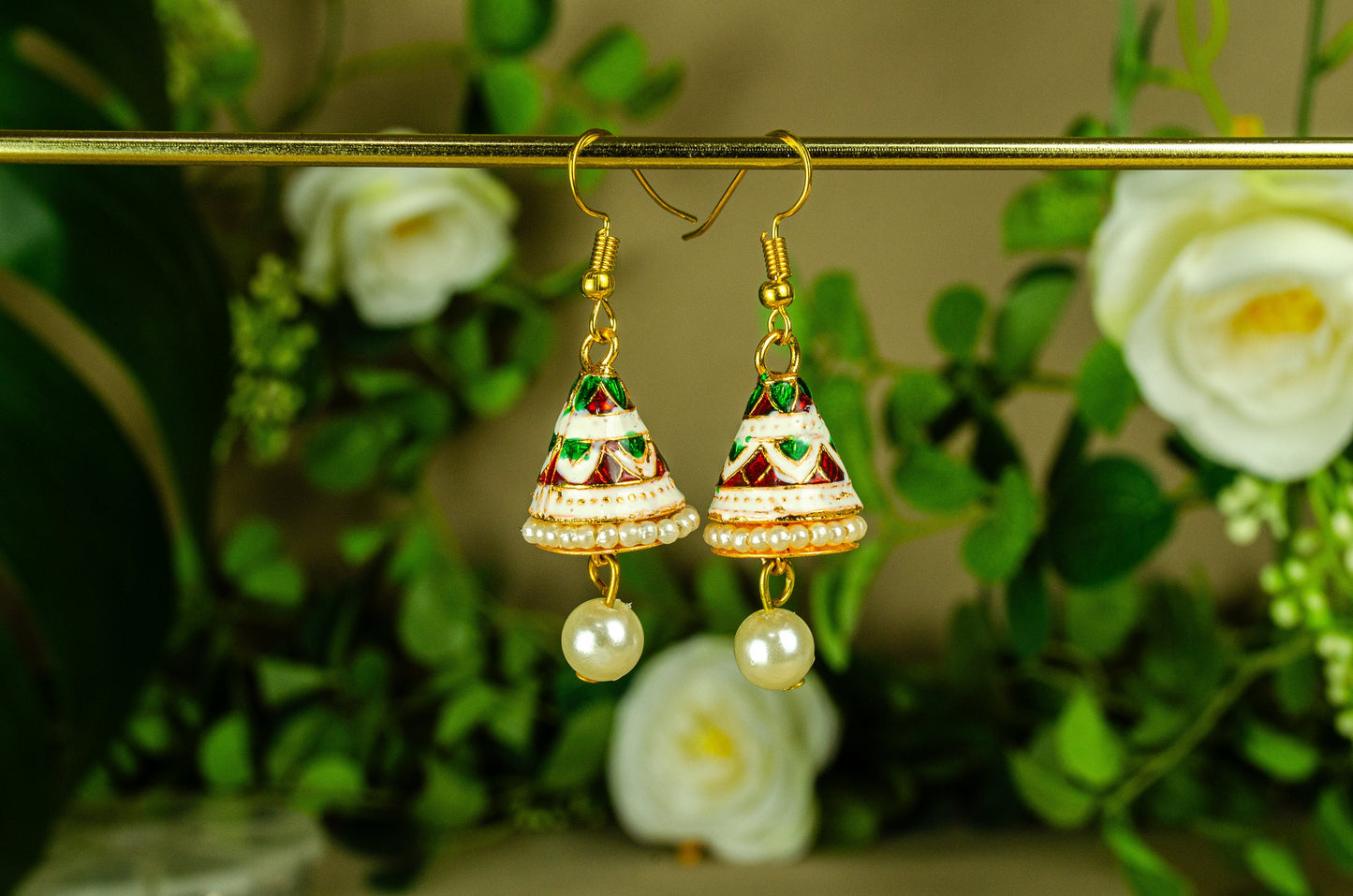 Painted Cone Earrings