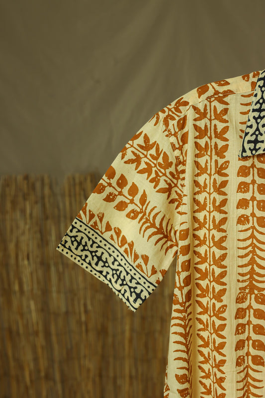 Organic Cotton Men's Shirt l Brown