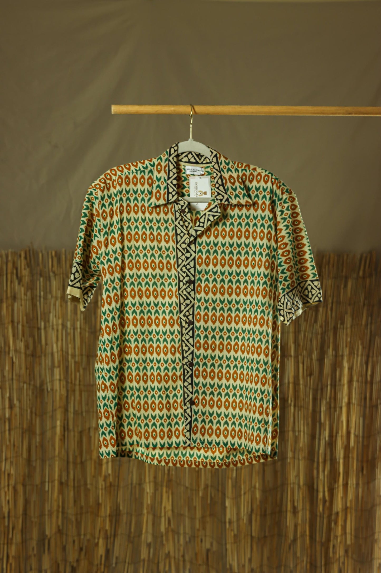 Organic Cotton Men's Shirt l Brown l Gray