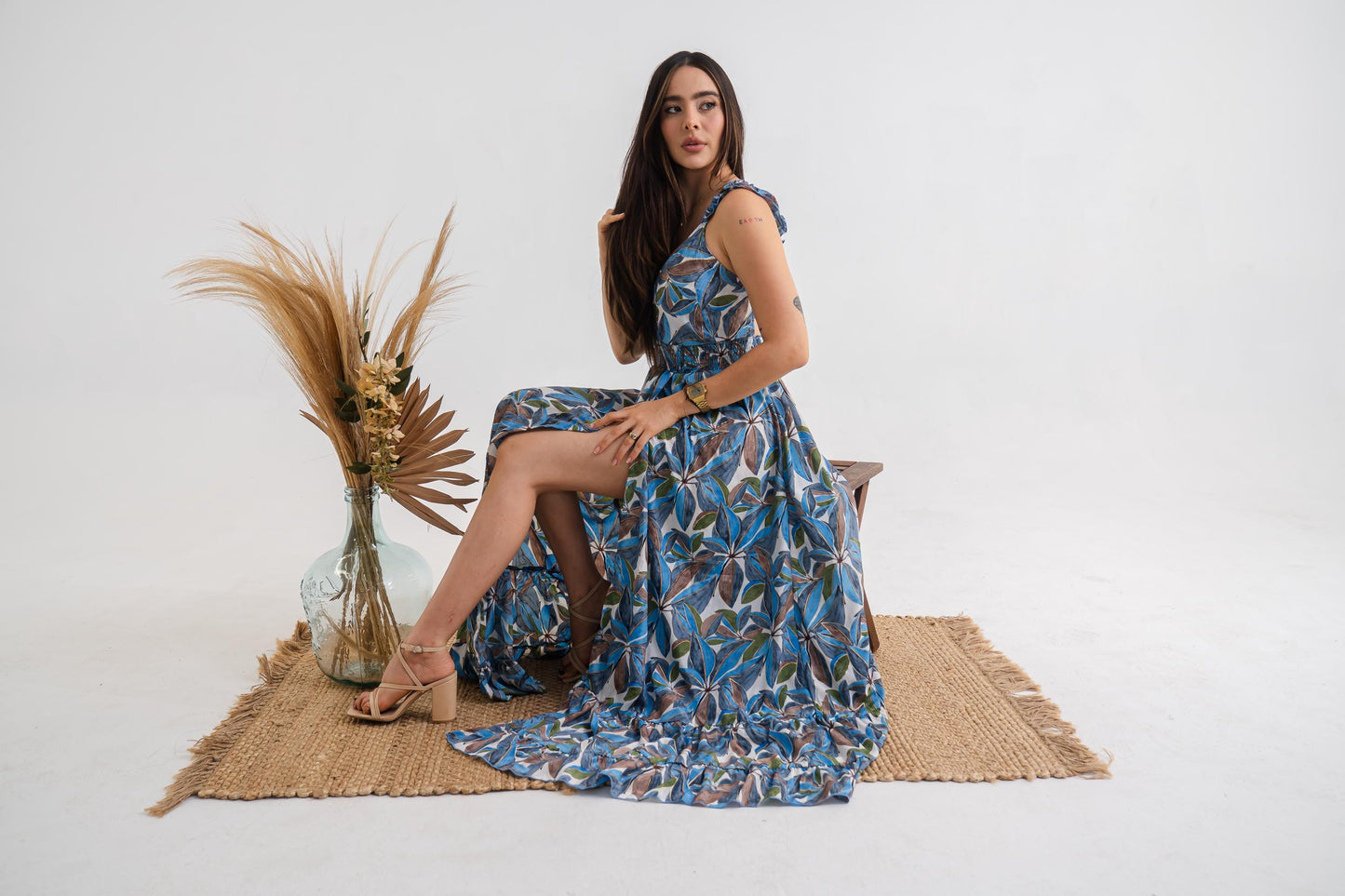 Ruffled Maxi Dress