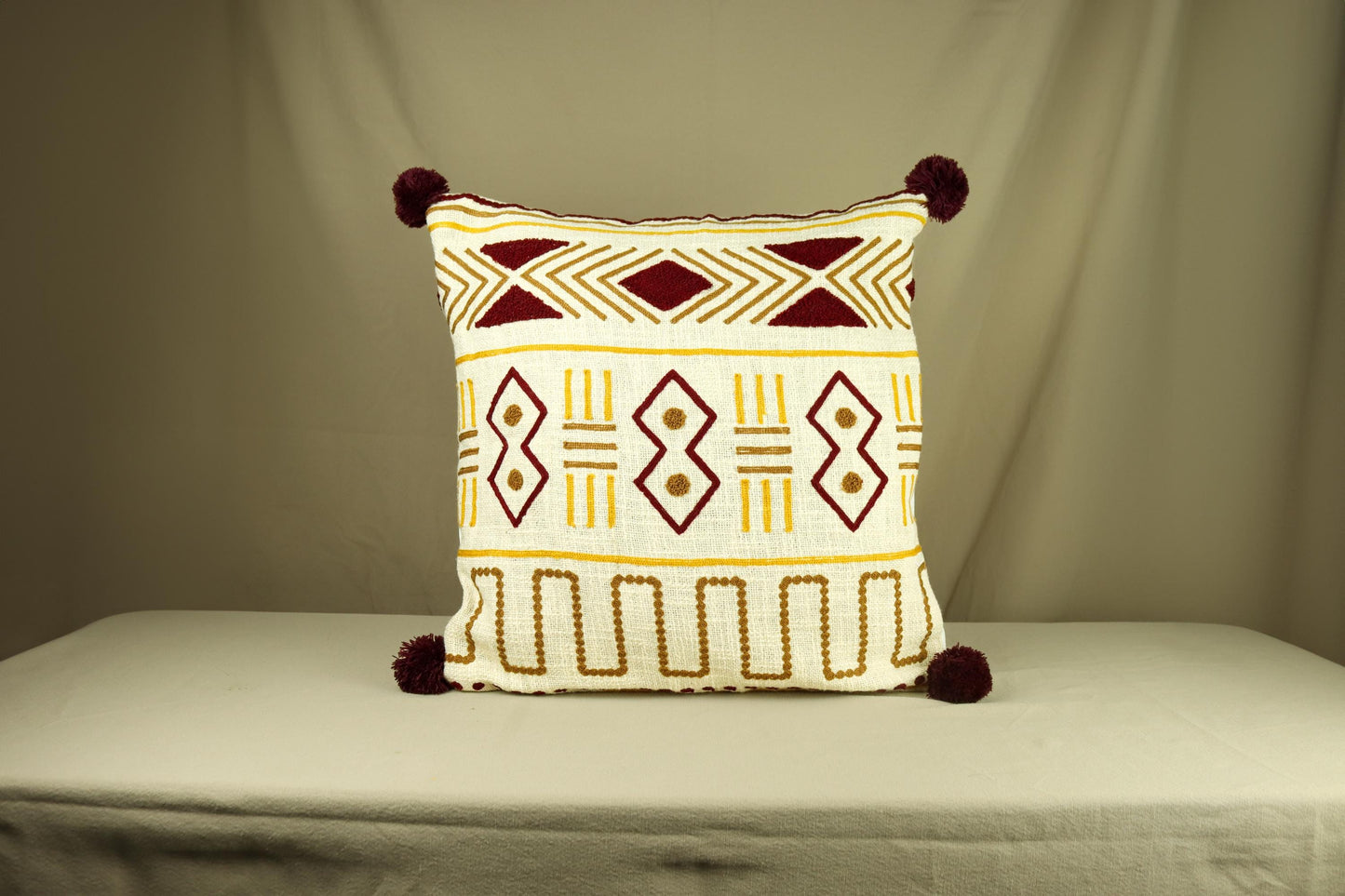 Tribal Embroidered Decorative Cushion