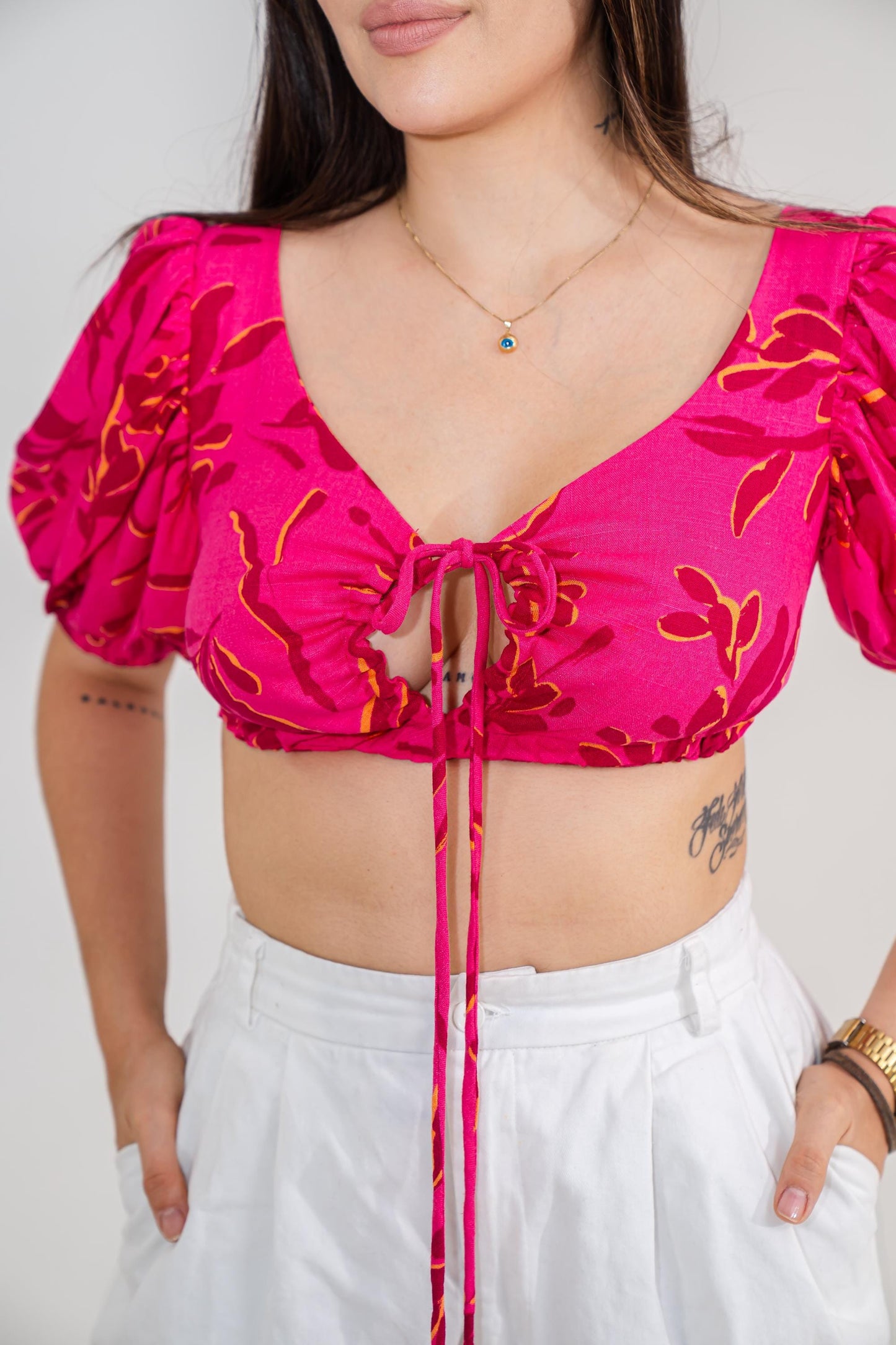 Front Tie Crop Top