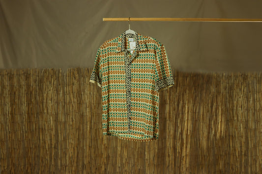 Organic Cotton Men's Shirt l Brown l Gray