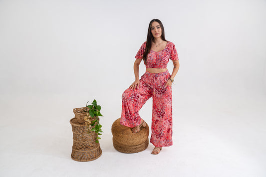 Multi Print Pink Set