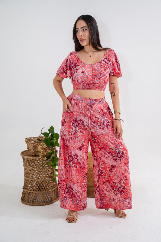 Multi Print Pink Set