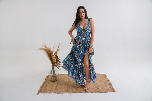 Ruffled Maxi Dress