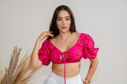 Front Tie Crop Top