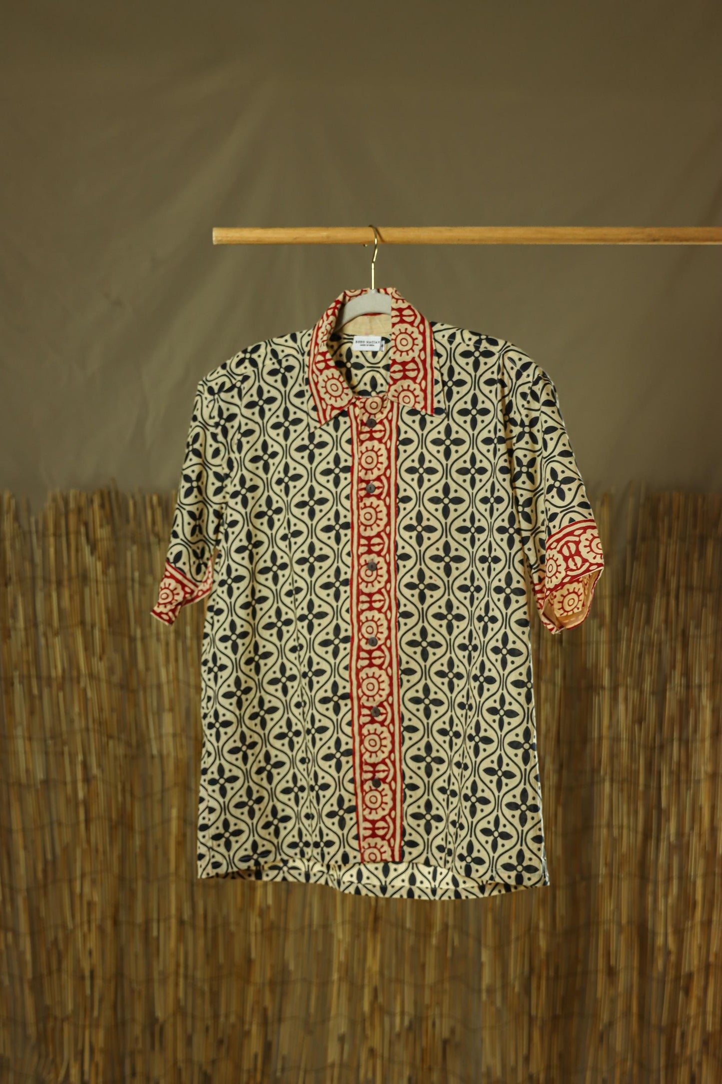 Black Flowers Men's Shirt