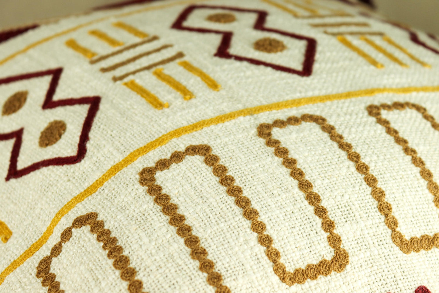 Tribal Embroidered Decorative Cushion