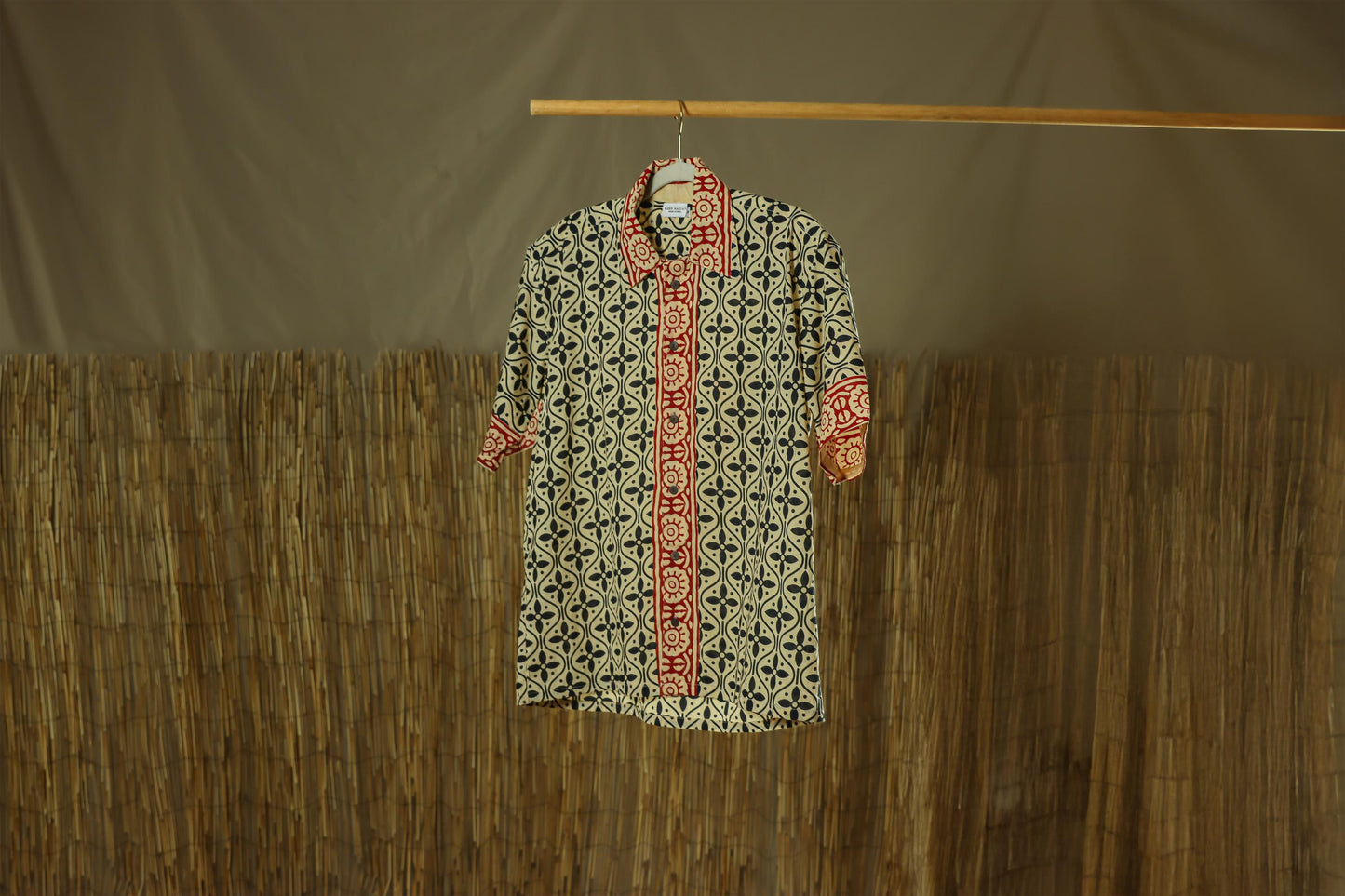 Black Flowers Men's Shirt
