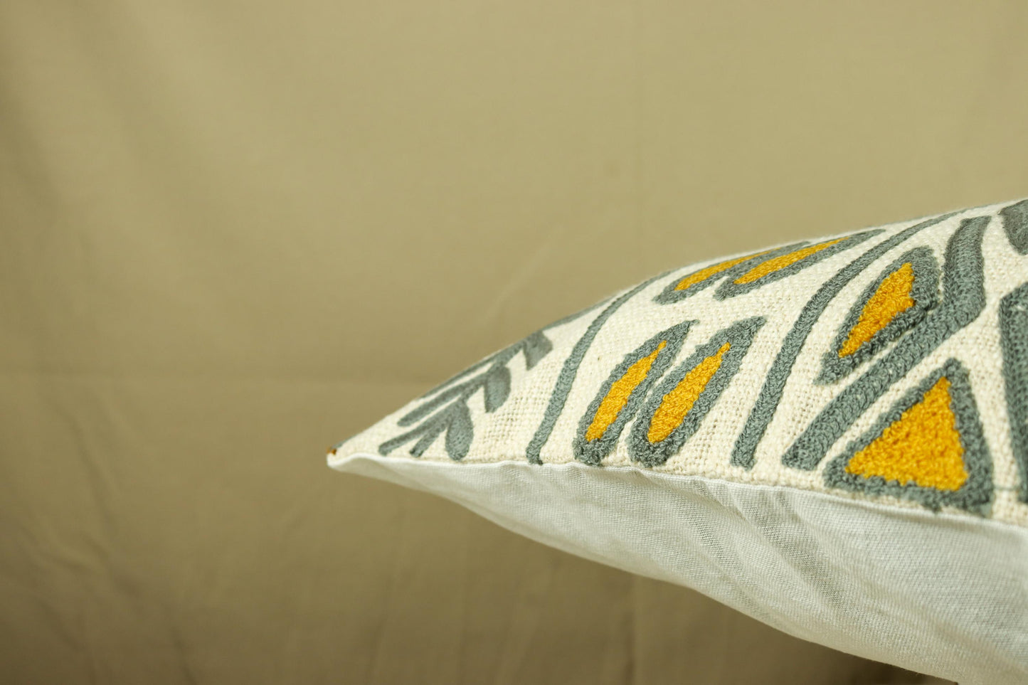 Tribal Embroidered Throw Pillow